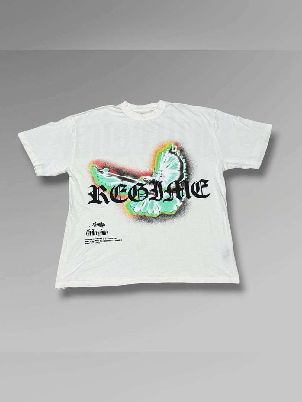 Civil Regime Blooming Through Chaos Dove Tee
